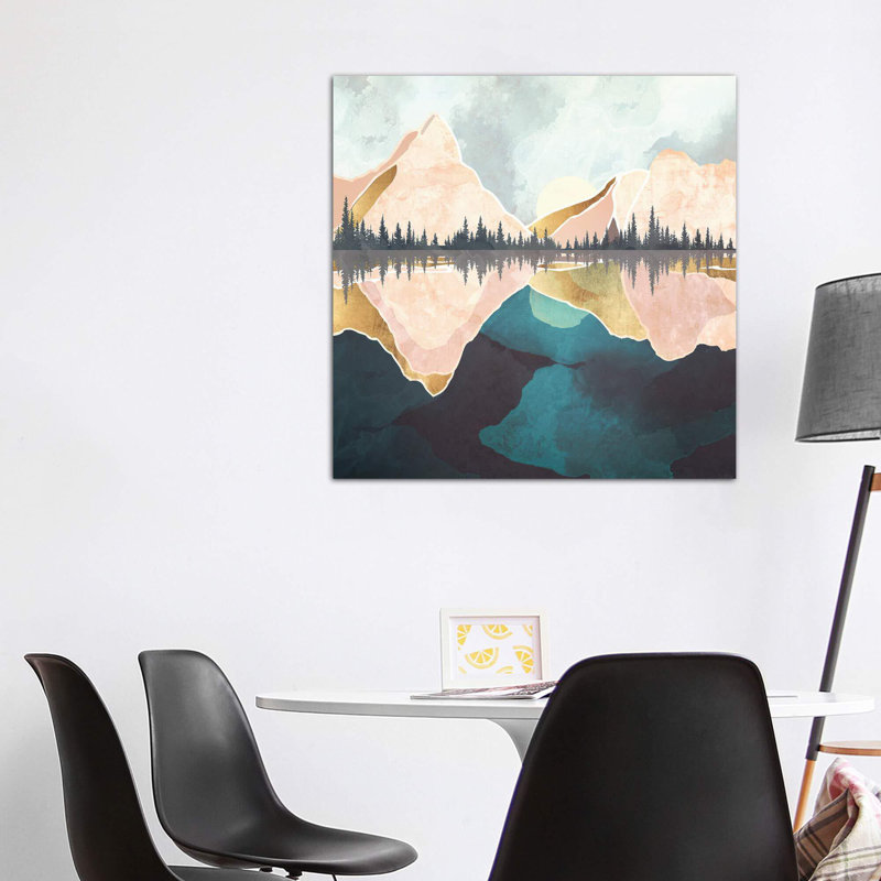 " Summer Reflection " by SpaceFrog Designs, 26" H x 26" W x 1.5" D, Wrapped Canvas