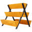 Lit de jardin surélevé vertical en bois à 3 niveaux avec pieds, ensemble de platebande surélevée pour jardin