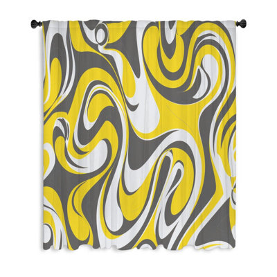 Rideau transparent en polyester Quienton