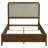 Verona Walnut Upholstered Queen Panel Bed