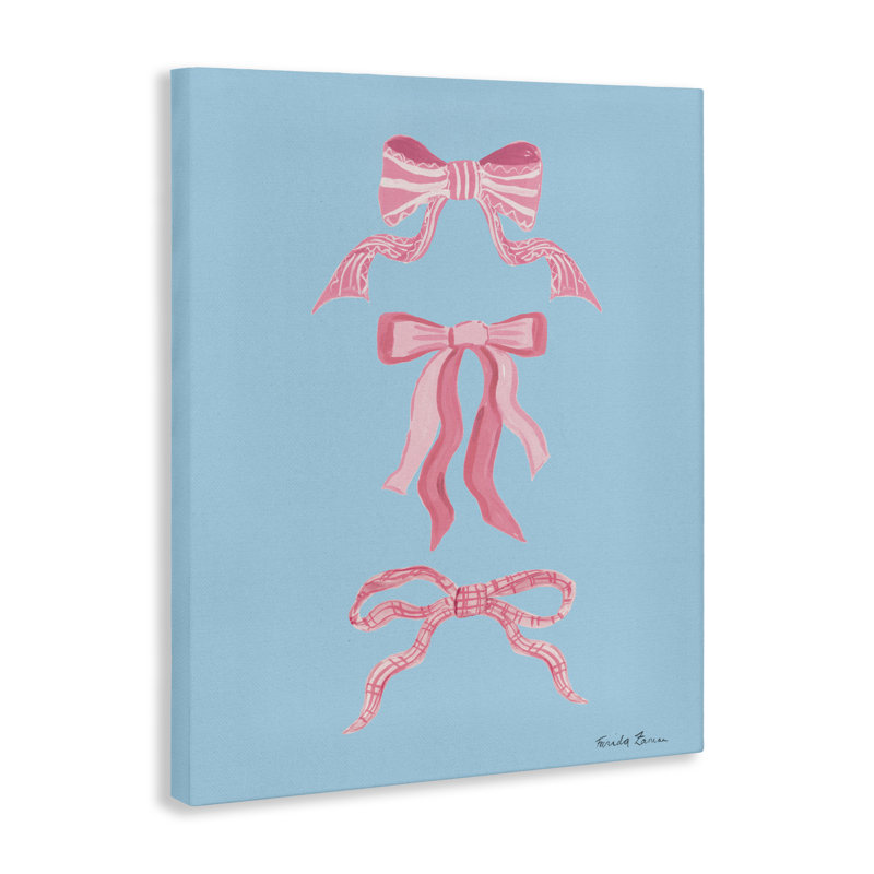 Jolis arcs sur toile bleue, design par Farida Zaman, H 30 po x l 24 po