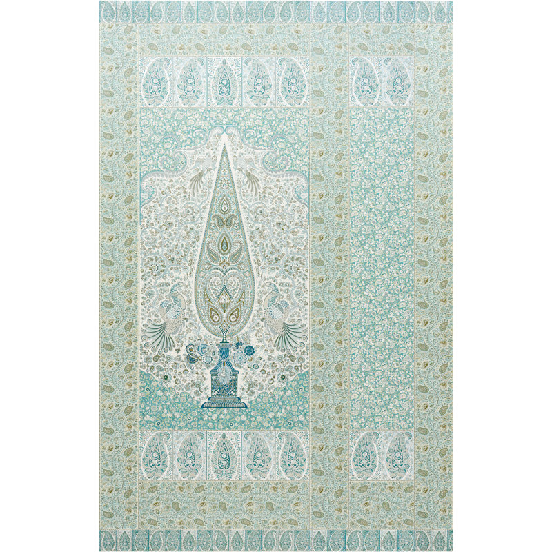 Colmery Paisley Panel Set, Peacock