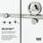 Cass 64-68" W x 76" H Sliding Frameless Shower Door with 3/8" Clear Glass-55865511