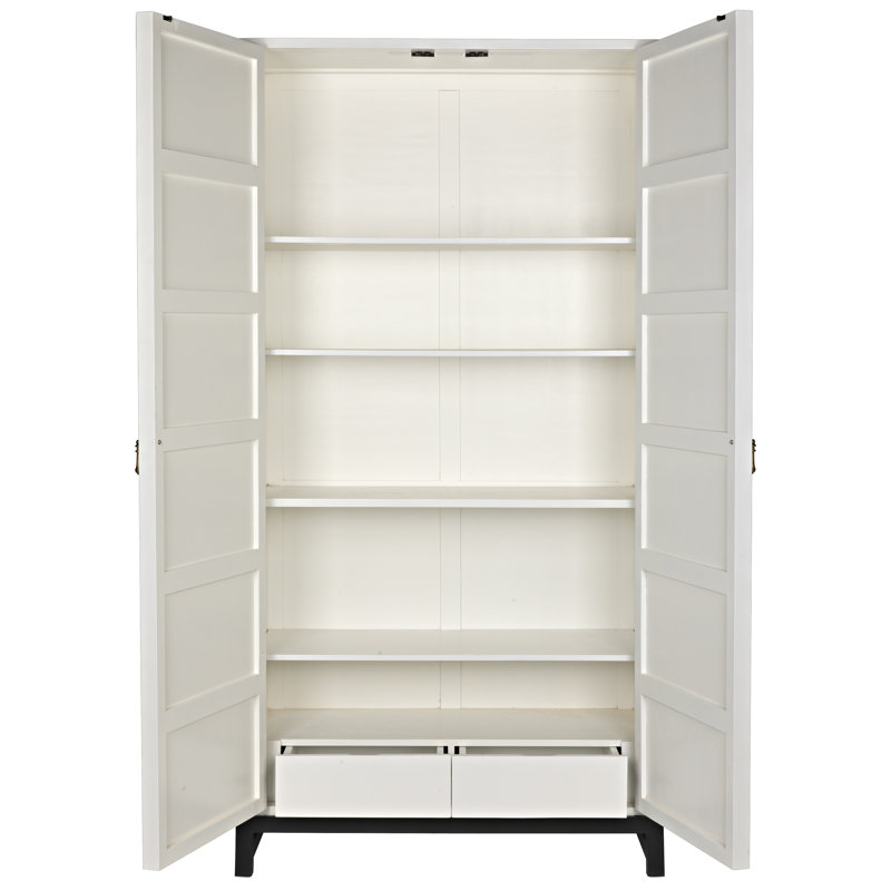 Maharadscha 2 - Door Armoire, Pale, 100" H x 51" W x 20" D