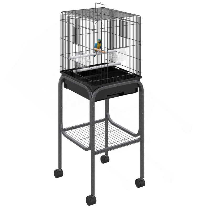 Cage à oiseaux intérieure en métal, cage à perroquet, volière à oiseaux