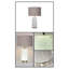 Lydia 22.83" Nickel/White Table Lamp