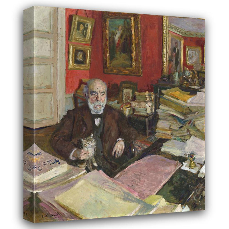 "Théodore Duret" par Édouard Vuillard - Toile tendue avec châssis, H 18 po x l 14 po