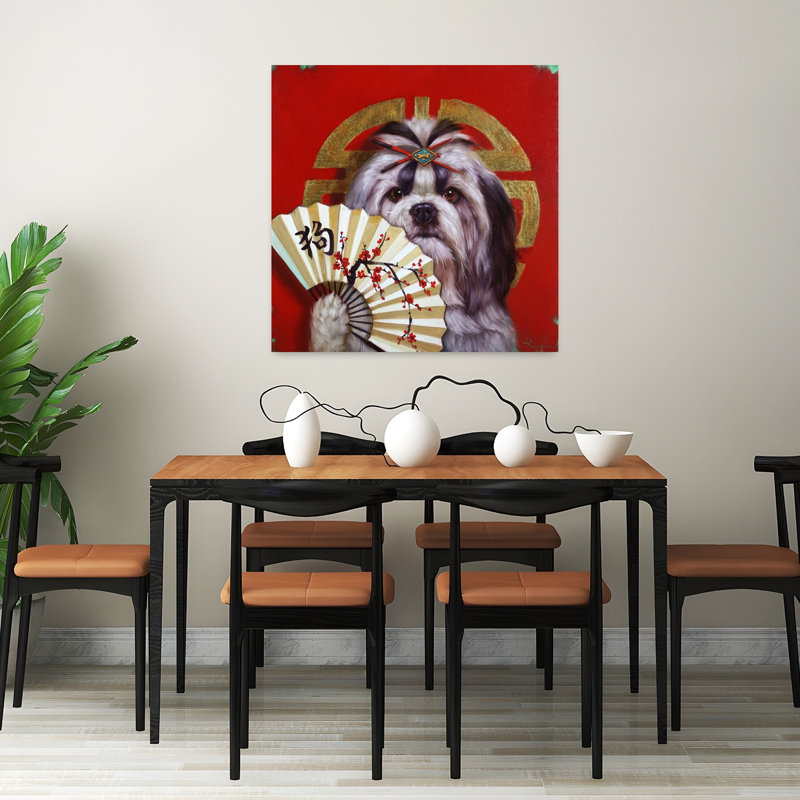 «Eternal Companion Contemporary Dog», art urbain, H 32 po x l 32 po