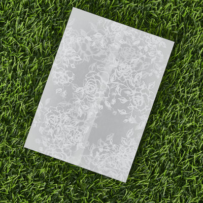 100 Pack 5 x 7 Inch Transparent Tracing Paper Envelopes, White Rose, Clear Paper Envelopes for Wedding, Office, School, and Art Projects