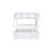 Full Over Full Rubber Wood Convertible Bunk Bed with Twin Trundle, Ladder & Guardrails-327504146