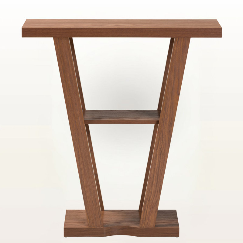 Driftwood Console Table - Modern and Contemporary Walnut Brown Finish