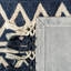 Tapis bleu / beige en jute / coton touffeté à la main Cunningham-1663258421