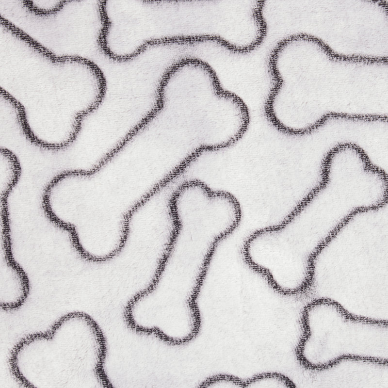 Animal Print Pet Blanket, Black