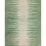 Abrash Ikat Hand-Tufted Wool Area Rug Cut/Loop Pile