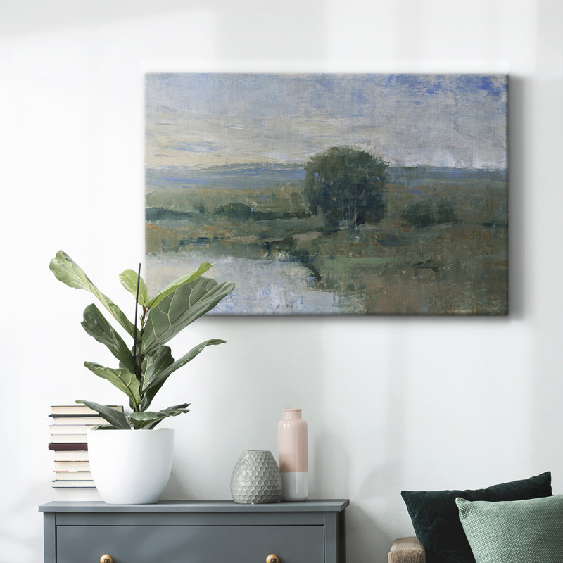 Impression sur toile Riverbank Impression II, H 8 po x l 12 po