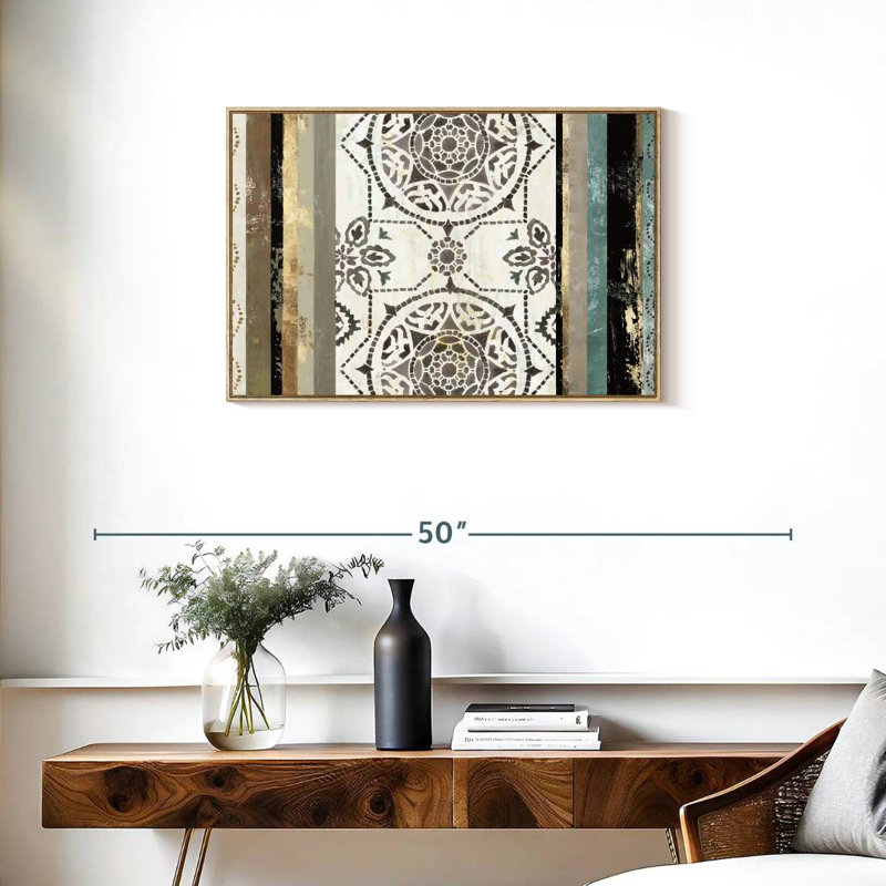 Modernisé I, Cadre flottant en bois naturel, 31 po x 21 po