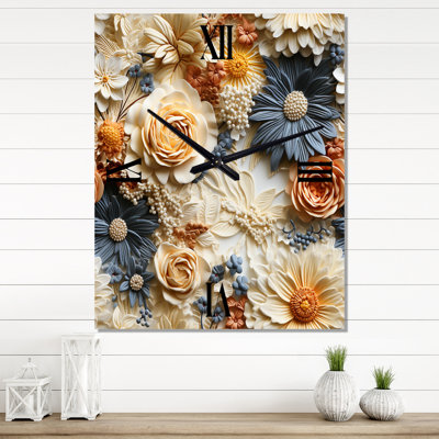 Janisha - Horloges murales florales