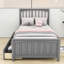 Lit plateforme simple 2 tiroirs Caserta par Harriet Bee-986321766