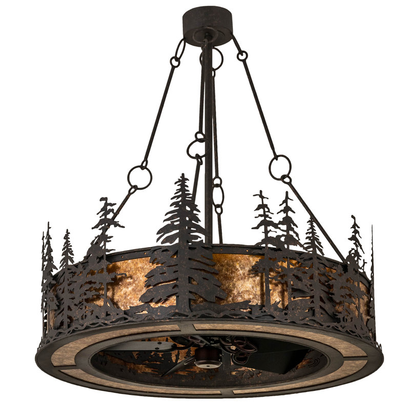 Tall Pines Outdoor Downrod Ceiling Fan