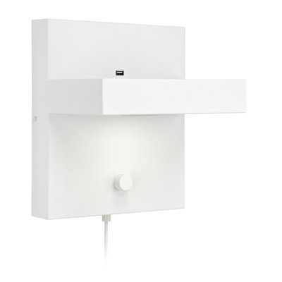 Babble LED Plug-in Flush Mounted Sconce