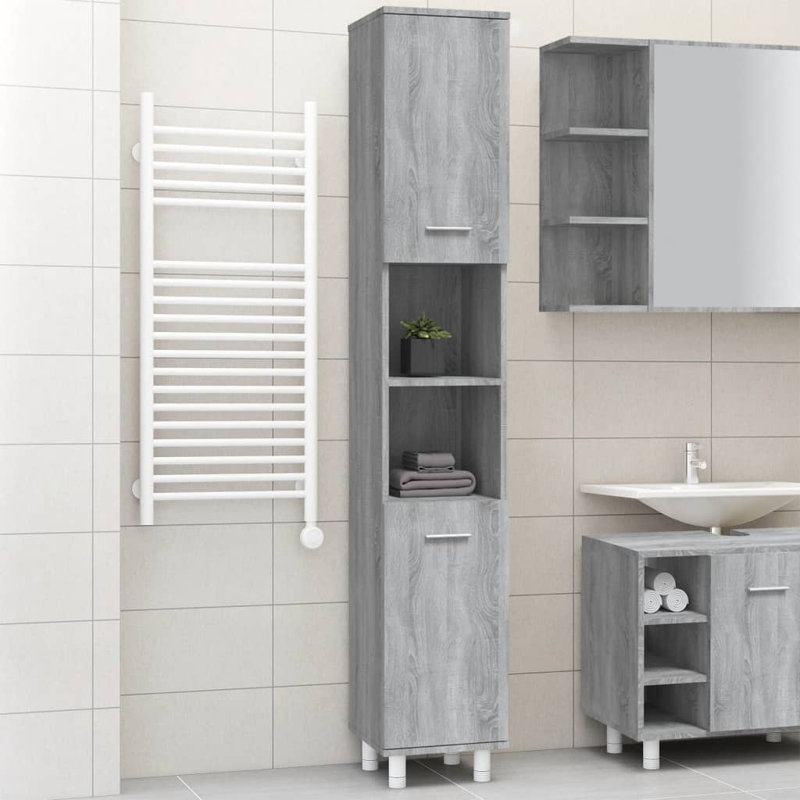 Avrey Linen Cabinet, Grey Sonoma