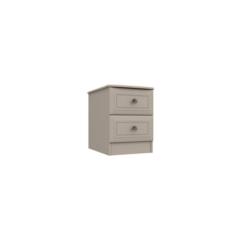 Warminster 38.30cm W Manufactured Wood Bedside Table, Fired Earth