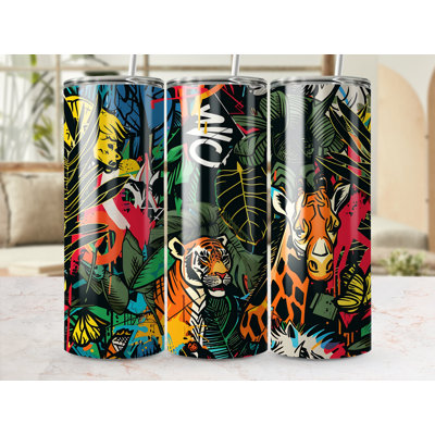 Choose Handmade Tumblers 591 mL Vacuum Insulated Stainless Steel (18/8) Travel Tumbler with Straw