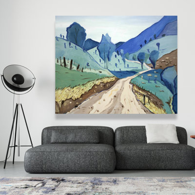Tuscany Trail - Landscapes Office Canvas for Home Decor