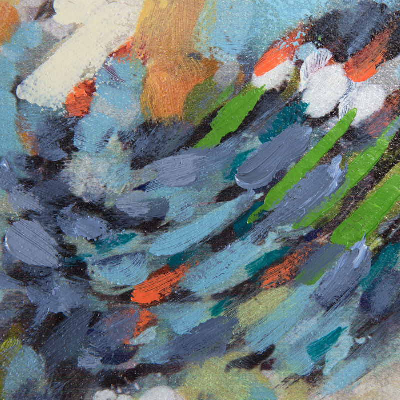 «Af après-midi rassemblement», reproduction sur toile