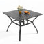 Ensemble repas 5 pièces pour patio, table à grain de bois rétro avec trou pour parasol et 4 chaises pliantes ergonomiques, capacité de 350 lb, tissu textilène imperméable