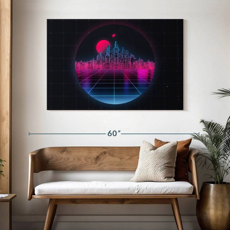 Kelan Dimensional Modern City, H 32 po x l 48 po