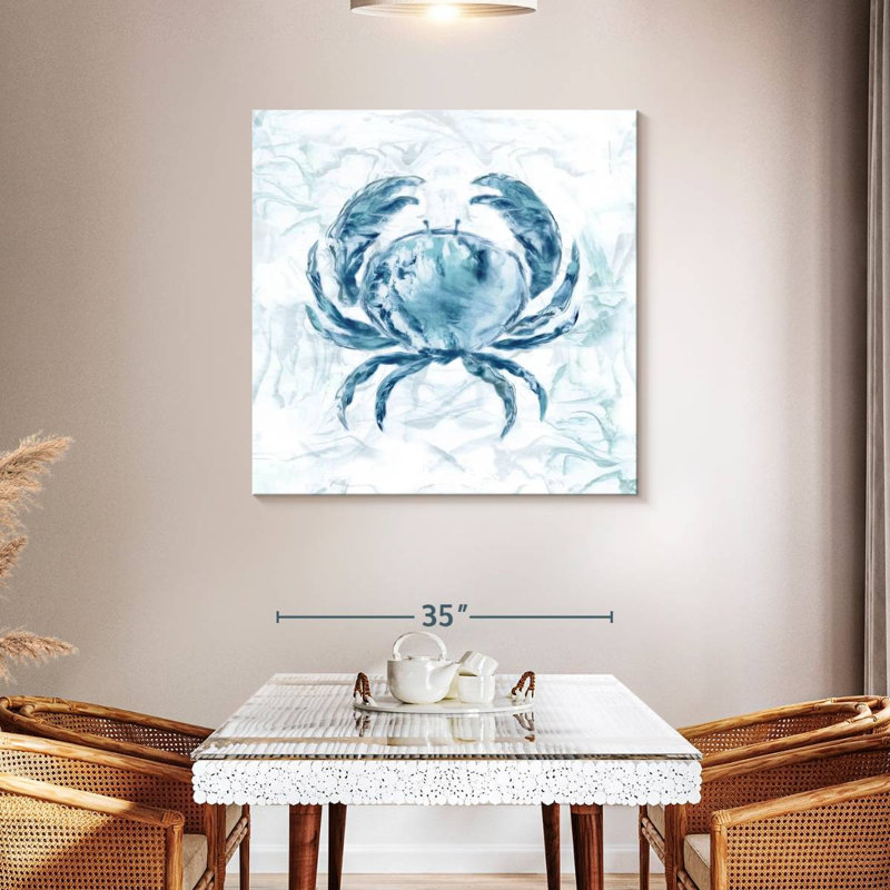 Crabe Brampt Blue Marble Coast, H 16 po x l 16 po