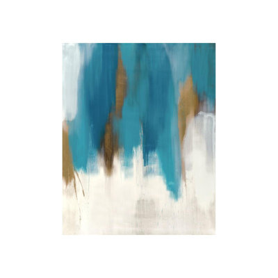 Blue Curtain I Print by Samuel Kane