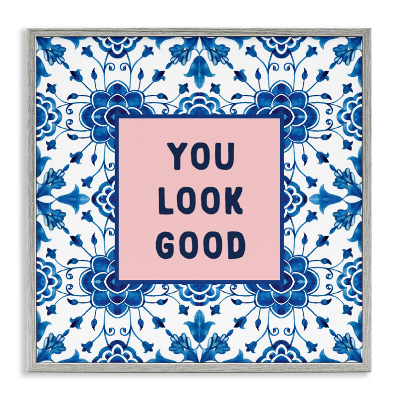 «You Look Good Boho», estampe numérique giclée, design par lettré et doublé, Estampe numérique Farmhouse, H 17 po x l 17 po