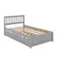 Lit plateforme simple en bois avec tiroirs-625942687