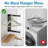 Hanger Organizer Stacker, Magnetic Hanger Holder, Extendable Hanger Storage Rack, Hanger Stand Rack (Black)
