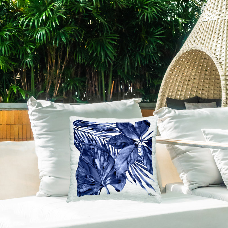Coussin décoratif d'extérieur Hued Plant Fronds