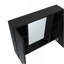 Armoire à pharmacie à double porte H 19 po, une tablette externe, noir-648803528