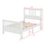 Lit plateforme en bois avec tête et pied de lit-1653010417