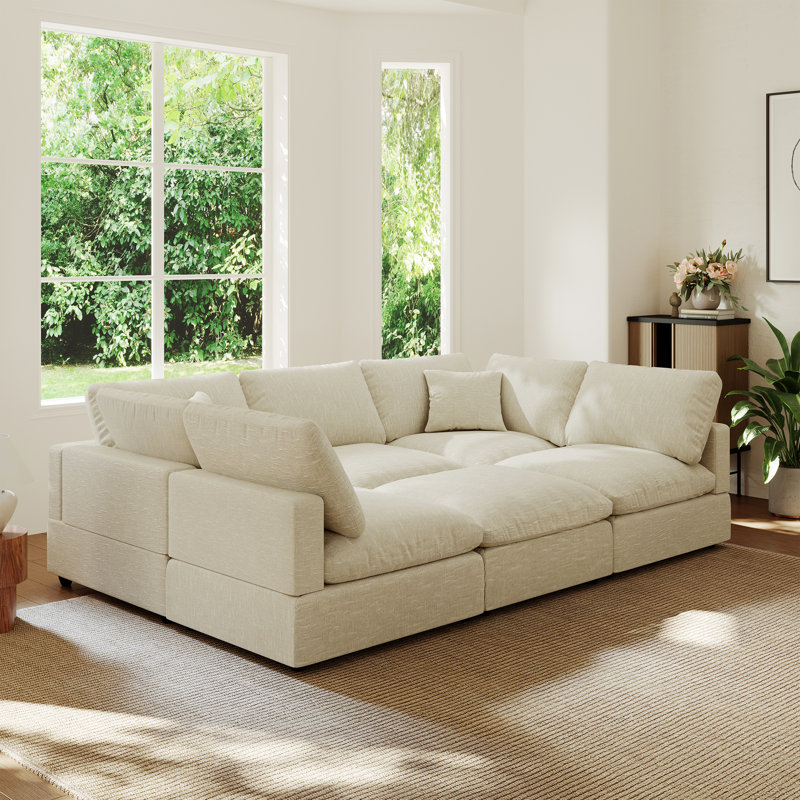Canapé rembourré, canapé modulaire Cloud Couch, Beige