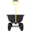 Metal Dumping Cart, 600Lb Garden Cart Utility Yard Cart, Black Metal Large Bed,10 Inch Tires, For Lawn, Gardening, Construction