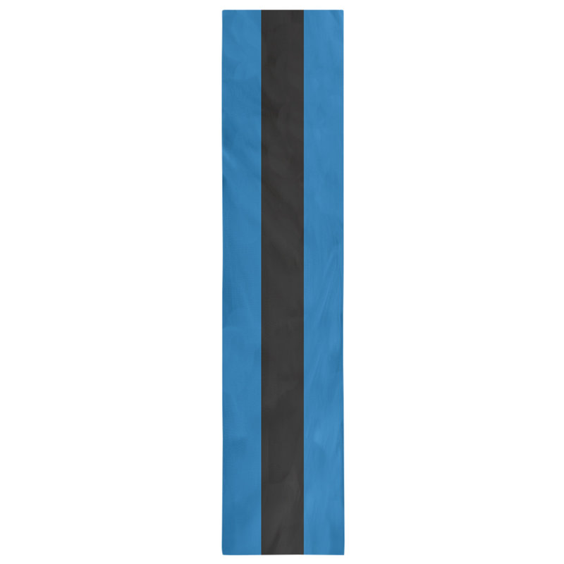 Chemin de table basket New York, L 90 po x l 16 po, Bleu / noir / bleu, Sergé de coton