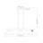 Caine 3 - Light Steel Dimmable Linear Chandelier-94484123