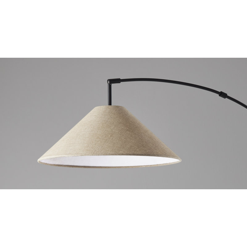 Braxton 76'' Floor Lamp, Light Brown, Dark Bronze