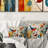 Green Mid Century Mod Nature III - Abstract Midcentury Printed Throw Pillow-131425098