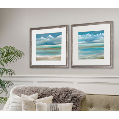 Tranquility By The Sea, ensemble de 2 reproductions encadrées