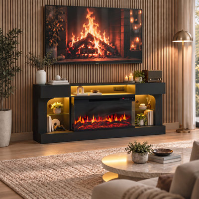 TV Stand Without Electric Fireplace