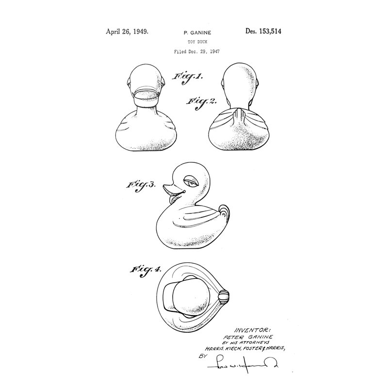 Bath Time Patents IV by Studio W - Wrapped Canvas Print, 122cm H x 81cm W