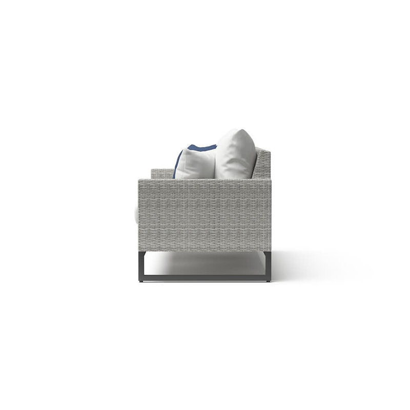 Sunbrella Outdoor 78In. Sofa - Grey, Gray, Charcoal Gray