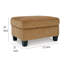 Repose-pieds Erin avec cadre en coin, polyester 33 po-109265532